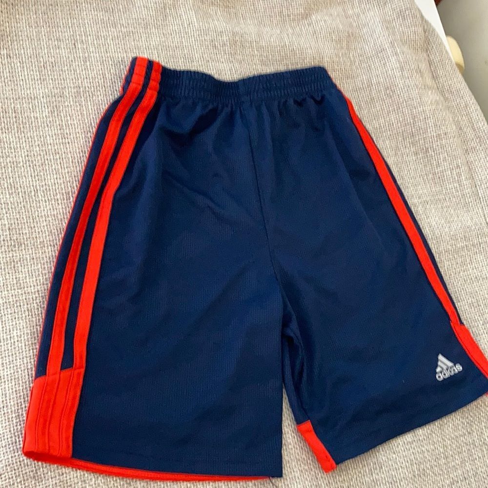 Adidas climalite shorts navy and red